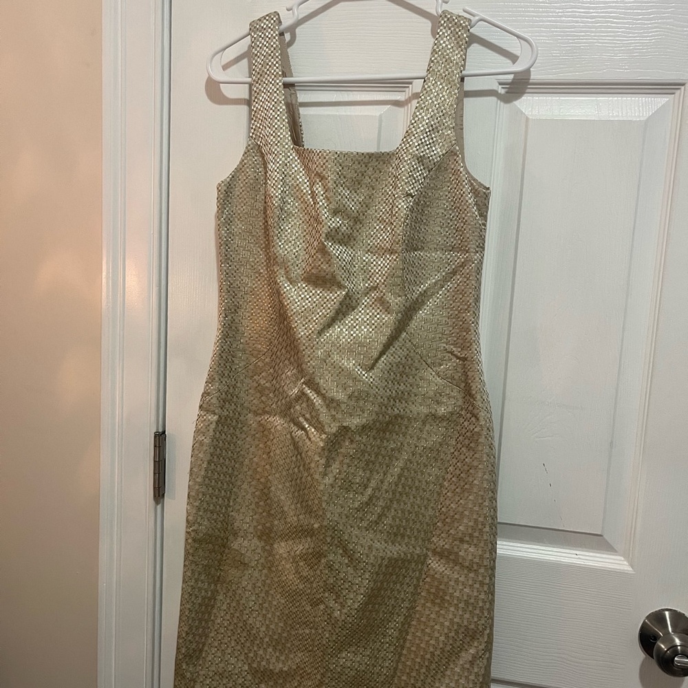 Vintage Gold Sleeveless Dress